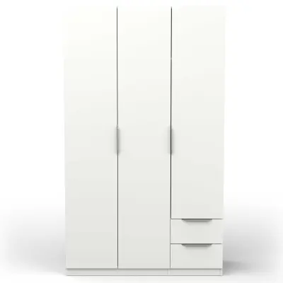 Kledingkast Spectre 120cm - mat wit – kavel bij Openbare Verkopen, Beveren-Leie