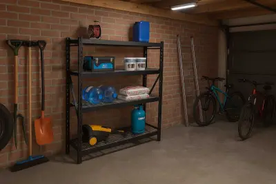 Industrieel rek 500 kg - zwart – kavel bij Openbare Verkopen, Beveren-Leie