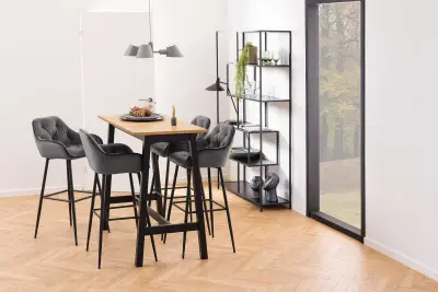Rek Dover 114 cm 4 legplanken - zwart – kavel bij Openbare Verkopen, Beveren-Leie