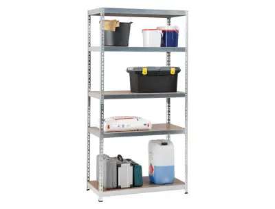 Stellingkast Heavy Duty 300 kg 5 legplanken – kavel bij Openbare Verkopen, Beveren-Leie