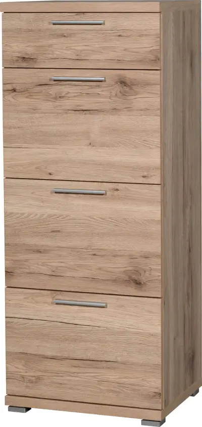 Ladekast Tosun 84 cm met 4 lades - eik – kavel bij Openbare Verkopen, Beveren-Leie