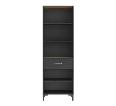 Open boekenkast Manchester | 56 x 40 x 171 cm | Helvezia Oak-design – kavel bij Openbare Verkopen, Beveren-Leie