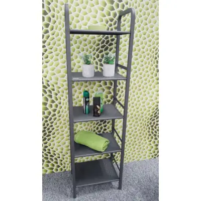 Bijzetrekje | 40 x 28 x 137 cm | Donkergrijs – kavel bij Openbare Verkopen, Beveren-Leie