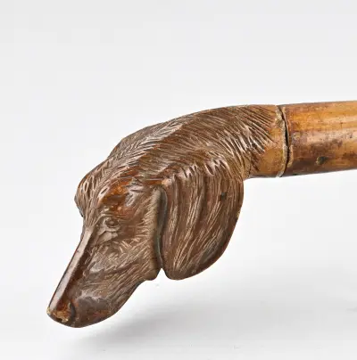 Wandelstok (jachthond), L 91 cm – kavel bij Twents Veilinghuis