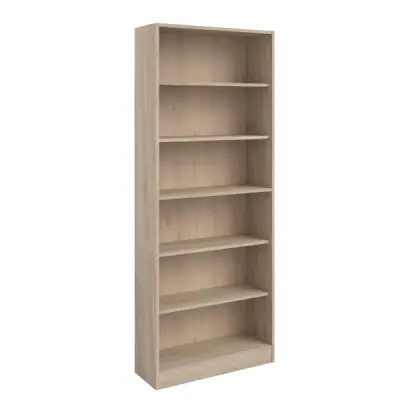 Boekenkast Hobby 198 cm-5 legplanken-eik – kavel bij Openbare Verkopen, Beveren-Leie