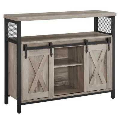 Bijzetkastje Norton | 100 x 33 x 80 cm | Grijsbeige design – kavel bij Openbare Verkopen, Beveren-Leie
