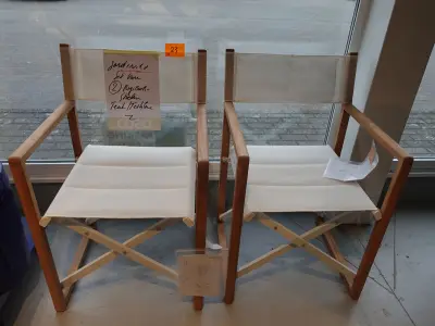 2x Regisseur stoel Jardinico – kavel bij Openbare Verkopen, Waregem