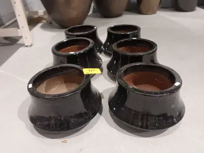 6x Vorstvrije terracotta bloempot – kavel bij Openbare Verkopen, Waregem