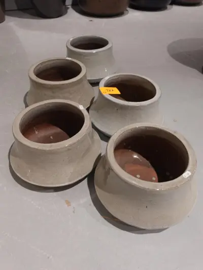 5x Vorstvrije terracotta bloempot – kavel bij Openbare Verkopen, Waregem