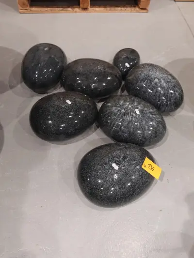 7x Terracotta decoratie ballen – kavel bij Openbare Verkopen, Waregem