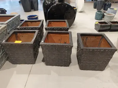 5x Vorstvrije terracotta bloempot – kavel bij Openbare Verkopen, Waregem