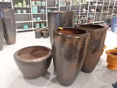 4x Vorstvrije terracotta bloempot – kavel bij Openbare Verkopen, Waregem