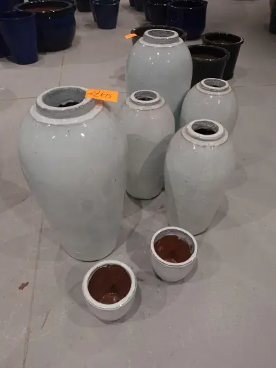 7x Terracotta vaas – kavel bij Openbare Verkopen, Waregem
