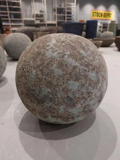 7x Terracotta decoratie ballen – kavel bij Openbare Verkopen, Waregem