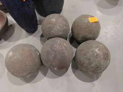 5x Terracotta decoratie ballen – kavel bij Openbare Verkopen, Waregem