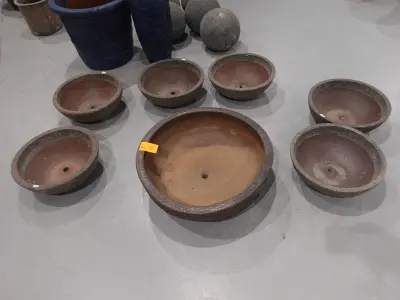 7x Vorstvrije terracotta bloempot – kavel bij Openbare Verkopen, Waregem