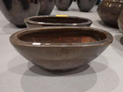2x Vorstvrije terracotta bloempot – kavel bij Openbare Verkopen, Waregem