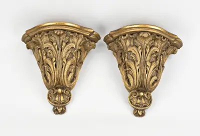 2x Wandconsole/sokkel, 1920 – kavel bij Twents Veilinghuis