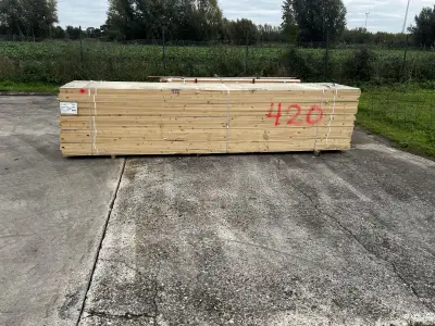 500x plafondlat Vuren – kavel bij Openbare Verkopen, Zele