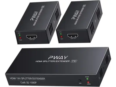 HDMI Splitter Extender 1X2-poort via Cat5e / Cat6 – kavel bij XL Auctions