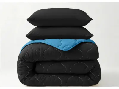 Wasbaar Lazy Dekbed Zonder Overtrek Zwart Blauw 240 x 200 cm – kavel bij XL Auctions