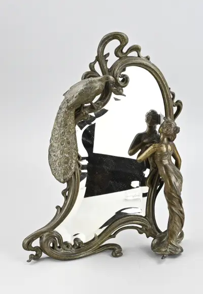 Spiegel, 44 x 33 cm – kavel bij Twents Veilinghuis