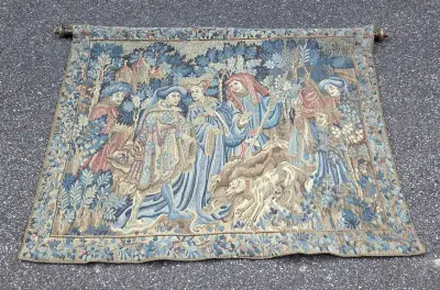 Gobelin wandkleed, 117 x 157 cm – kavel bij Twents Veilinghuis