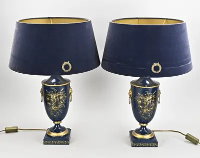2x Tafellamp, H 44 cm – kavel bij Twents Veilinghuis