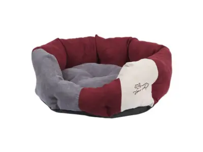Knuffelbed Amelie L64xB57cm bordeauxrood/antraciet – kavel bij XL Auctions