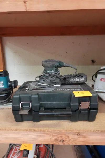Elektrische handschuurmachine Metabo – kavel bij Openbare Verkopen, Desselgem