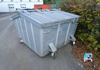 Afvalcontainer – kavel bij Clicpublic, Aywaille
