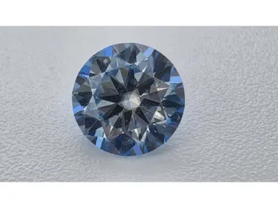 Moissanite briljant 1.00 crt Blue ( GRA gecertificeerd ) – kavel bij XL Auctions