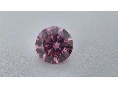 Moissanite briljant 2 crt Pink ( GRA Gecertificeerd ) – kavel bij XL Auctions