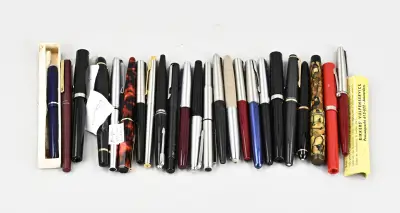 Lot diverse pennen, Mont Blanc etc – kavel bij Twents Veilinghuis