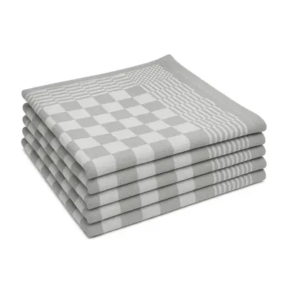 144 Horeca theedoek grijs geblokt – kavel bij Onlineveilingmeester, Etten-Leur