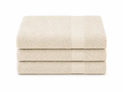 36 Badlaken 70/140 500gsm, beige – kavel bij Onlineveilingmeester, Etten-Leur