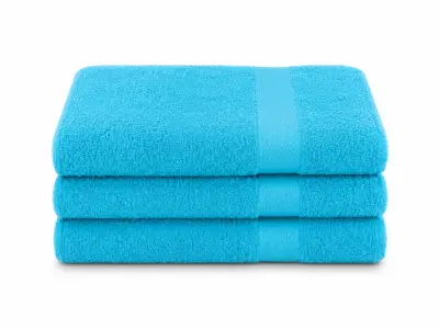 36 Badlaken 50/100 500gsm, turquoise – kavel bij Onlineveilingmeester, Etten-Leur