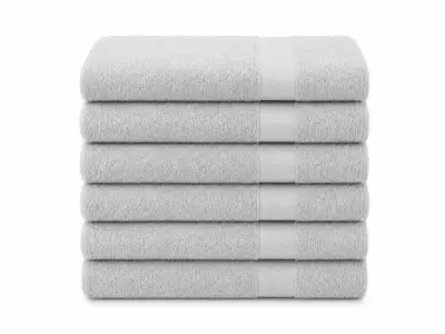 60 Handdoek 50/100 500gsm, grijs – kavel bij Onlineveilingmeester, Etten-Leur