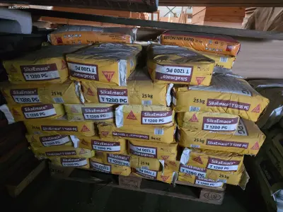 (42x) Zakken gietbare mortel Sika T 1200 PG – kavel bij Auctim