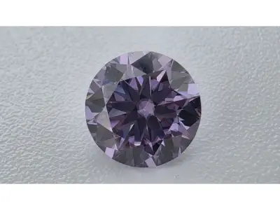 Moissanite briljant 1 crt Light Royal Purple ( GRA ) – kavel bij XL Auctions