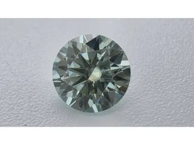Moissanite briljant 1 crt Light Blue ( GRA gecertificeerd ) – kavel bij XL Auctions