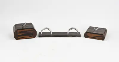 3-Delige bureauset, 1930 – kavel bij Twents Veilinghuis