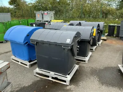 Waste container (9x) – kavel bij Dome Auctions, Neuss
