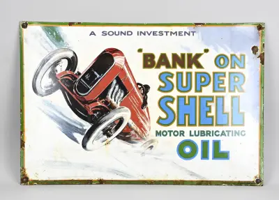 Reclamebord Shell – kavel bij Twents Veilinghuis