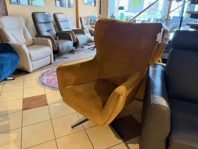 Draaifauteuil goudkleurig – kavel bij Onlineveilingmeester, Joure