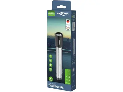 3x Zaklamp 150b 150 Lumen, Ansmann, zilver en zwart – kavel bij Onlineveilingmeester