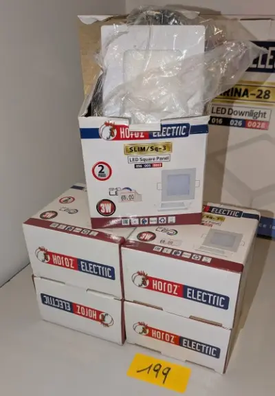 5 dozen met elk 2 witte LED-inbouwspots van 3 W – kavel bij Auctionline, Anderlecht