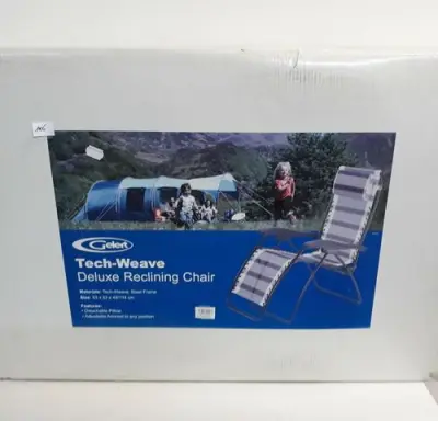 1 x Relax luxe campingstoel vestelbaar met kussen – kavel bij Belga Veilingen, Oudsbergen