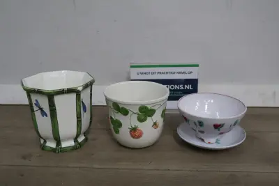 Set van 3 Bloempotten' – kavel bij GSD Auctions, Zoeterwoude