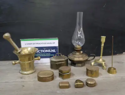Set antieke messing objecten – kavel bij GSD Auctions, Zoeterwoude